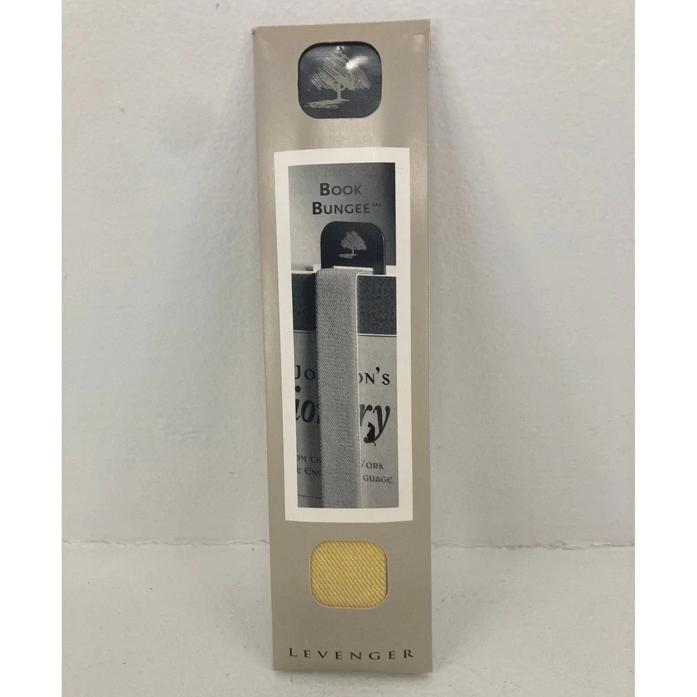 NWT Levenger Book Bungee AB0785 Elastic Bookmark Page Marker Reading Bookworm